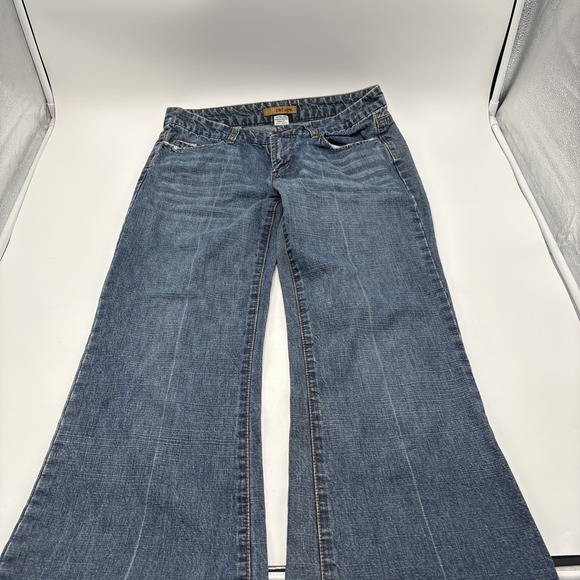 Vintage Refuge Y2K Blue Jeans Womens Size 9 100% Cotton Style #VC-33790 Flare - Picture 1 of 15